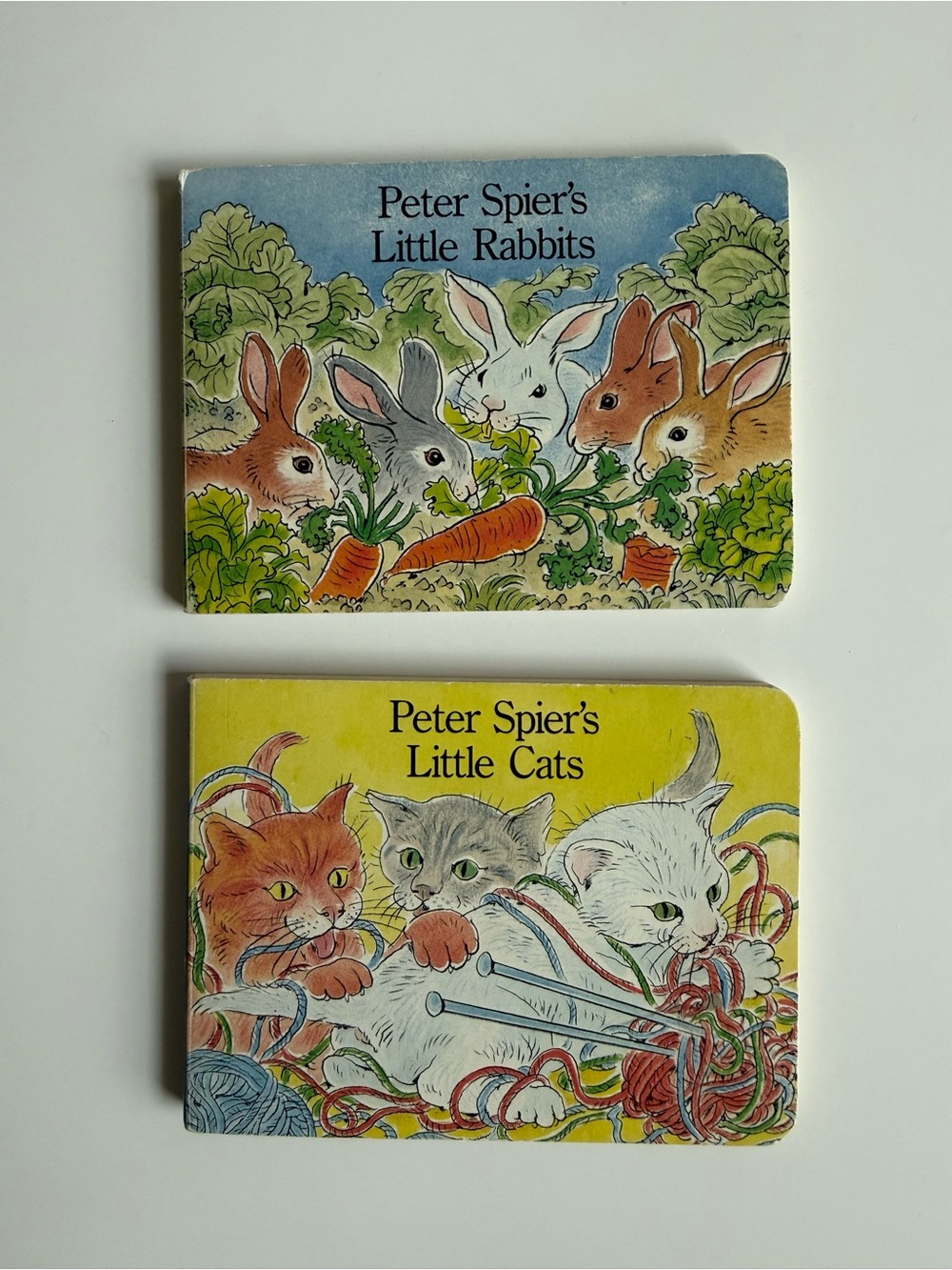 Peter Spier’s Little Cats and Little Rabbits Board Books - Author Signed